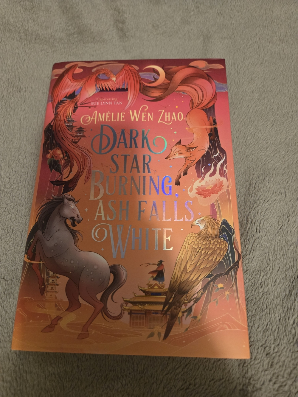 Dark Star Burning, Ash Falls White — Illumicrate Edition, Signed
